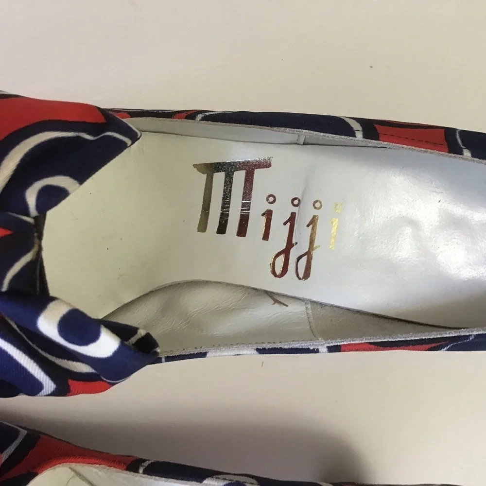 Vintage 1950’s/60’s JAFFEE’S Mijji Pumps, Red, white & blue! - Picture 4 of 14